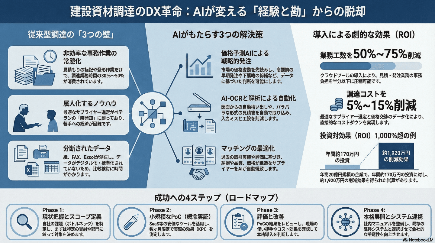 建設資材調達、AI化の現在地