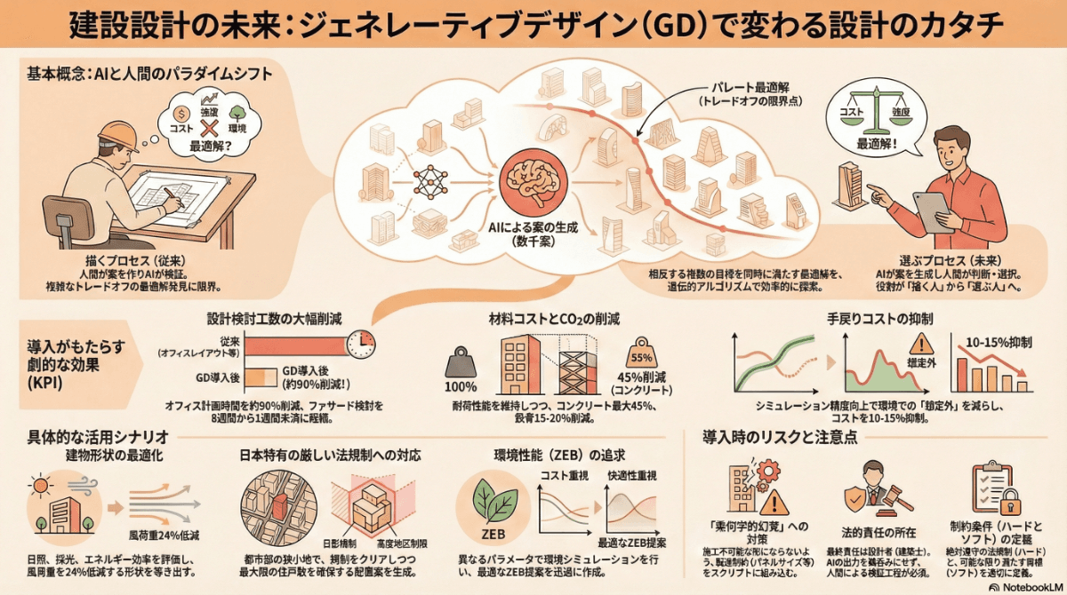 建設設計における多目的最適化AIの実装と効果検証|国内外事例の比較分析